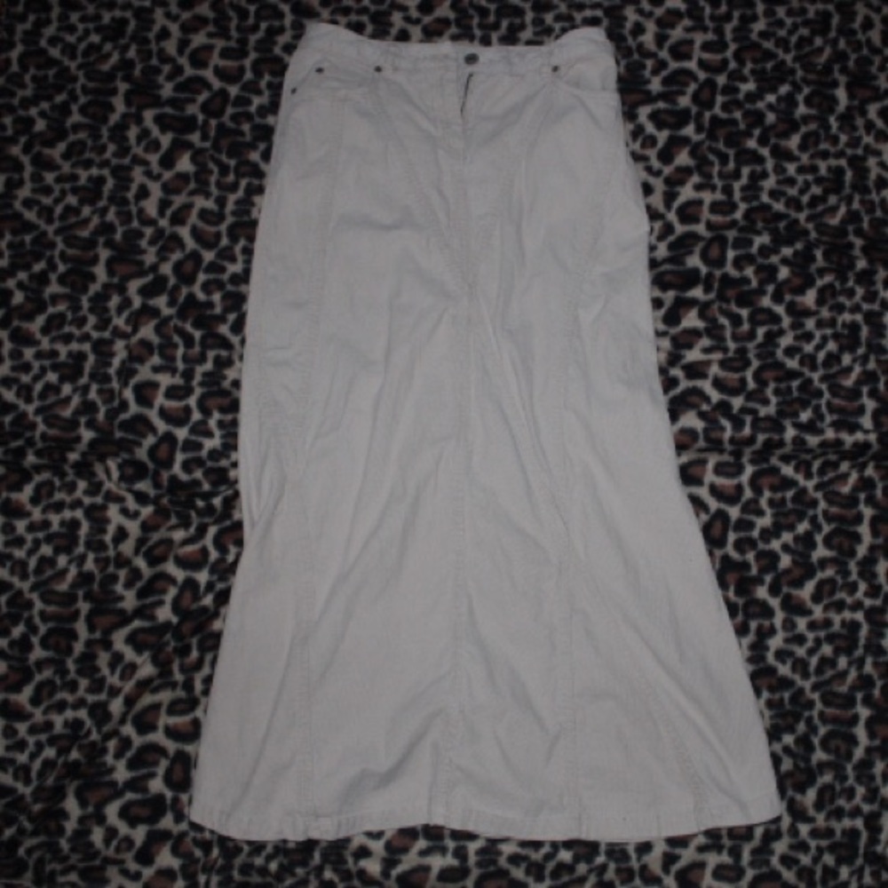 vintage espirit pleated cargo khaki maxi skirt
